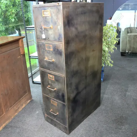 INDUSTRIAL STYLE METAL FILING CABINET 380x690x1330mm