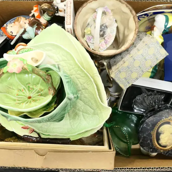 BOX LOT ASST. CHINA; CARLTONWARE ETC