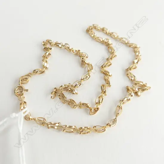 9ct FANCY NECK CHAIN  L. 41cm 3.37gms