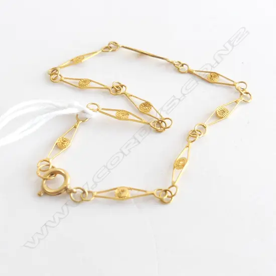 FINE 9CT GILDED GOLD BRACELET 1.7 GRAMS