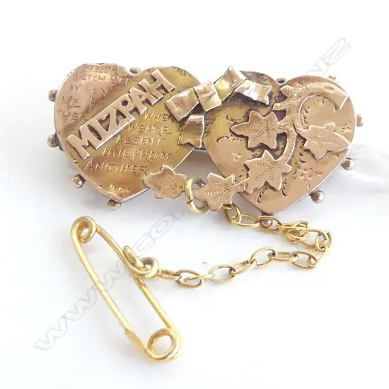 9CT GOLD MIZPAH BROOCH 2.3GMS 