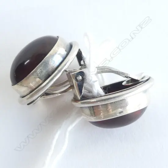 PR 925 DARK AMBER EARRINGS DENMARKCLIP ONS