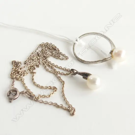 PEARL RING & PENDANT & CHAIN 