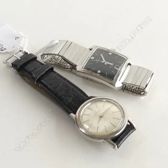 VINTAGE EDOX 'HYDROMATIC 1000 & ETERNA-MATIC GENTS WRISTWATCHES