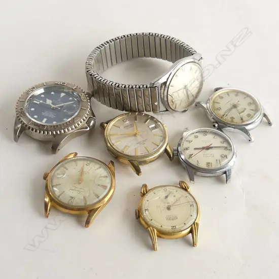 BAG 7 GENT'S VINTAGE WATCHES. SEIKO. ETC 1 W STRAP