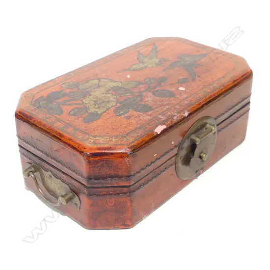 MAH JONG SET IN LACQUER BOX 