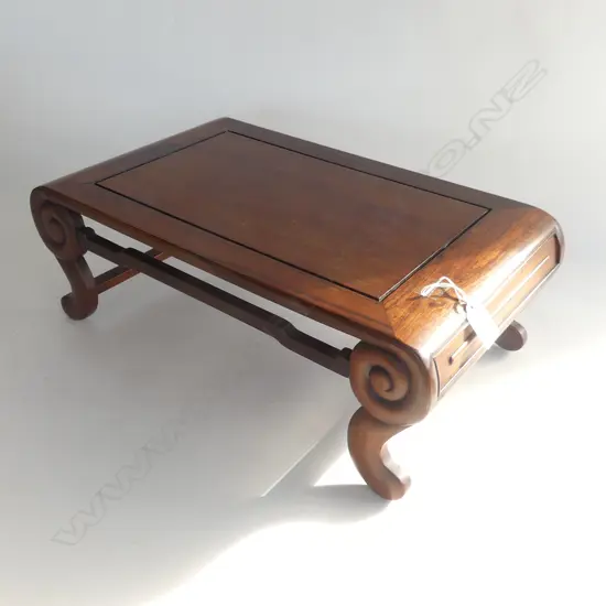 CHINESE OLD ROSEWOOD SHELF SCROLL LEGS 450 x 250 x 155mm