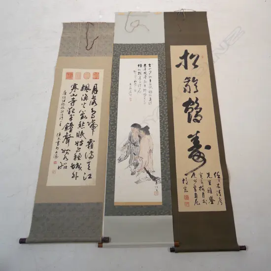 3 ORIENTAL SCROLLS