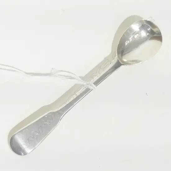 STERLING SILVER MUSTARD SPOON . LONDON 1824 BY THOMAS DICKS. 18GM