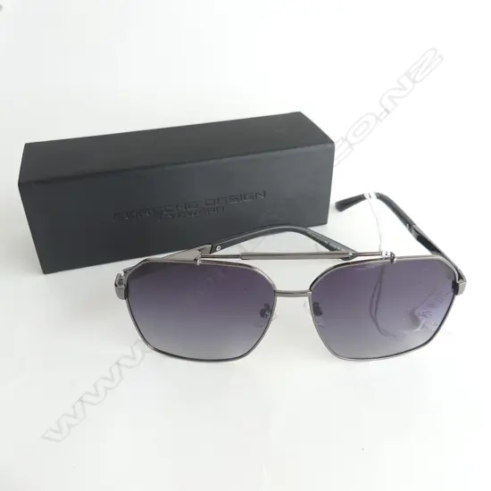 PORSCHE AVIATOR SUNGLASSES, CASED
