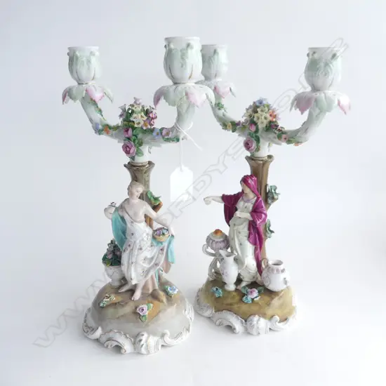 PR LG DRESDEN FIGURAL 2-ARM CANDLABRAS H. 310MM