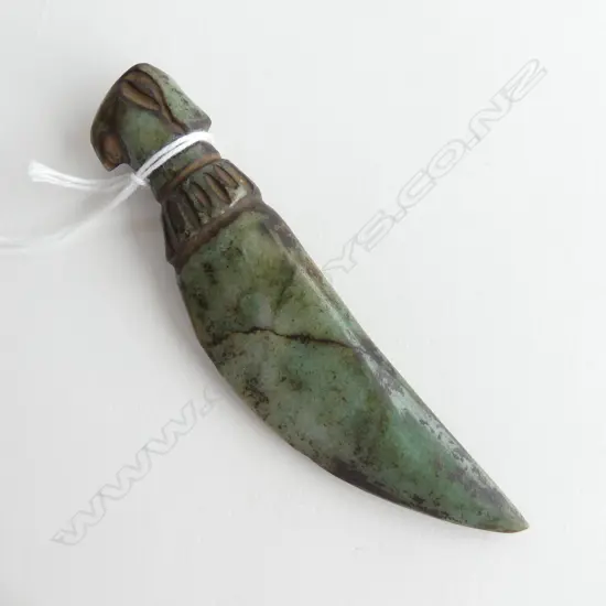 AZTEC JADE (GUATAMALA) BIRD KNIFE HANDLING PIECE