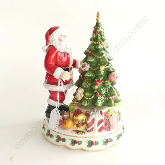 ROYAL ALBERT OCR SANTA & MUSICAL TREE H.210mm boxed
