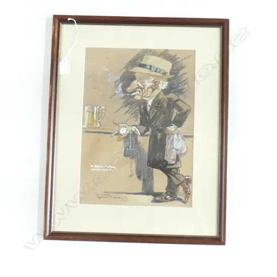 HARRY ROUNTREE 'A BEAUTIFUL MOVEMENT' W/C & GOUACHE DRAWING