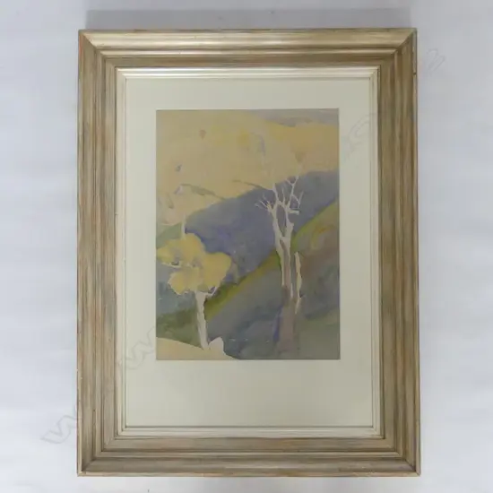 JOHN WEEKS - WATERCOLOUR LANDSCAPE 255 X 260MM 