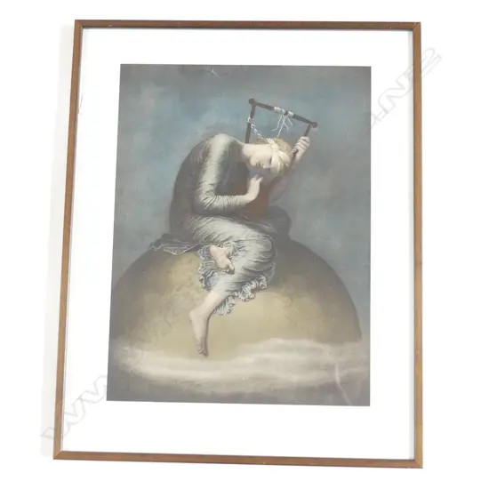 GEORGE FREDERIC WATTS 'HOPE' 1886 PRINT 500x380mm