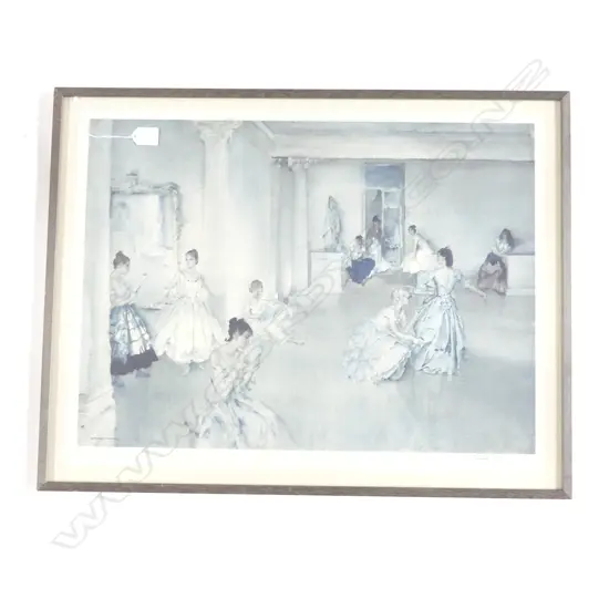 WILLIAM RUSSELL FLINT PRINT 'CASUAL ASSEMBLY' 480x635mm