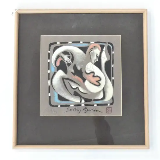 SALLY BURTON 'CONTORTIONIST' SCREEN PRINT 11/25 1988 270x270mm