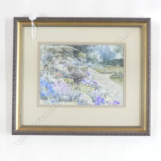 EDITH FISHER GARDEN W/C 195x270mm