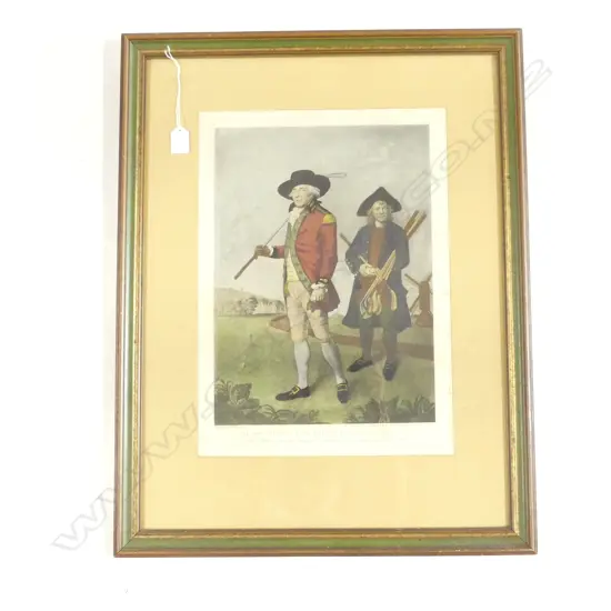 L. F. ABBOTT GOLFERS AT BLACKHEATH 1790 PRINT 460x330mm