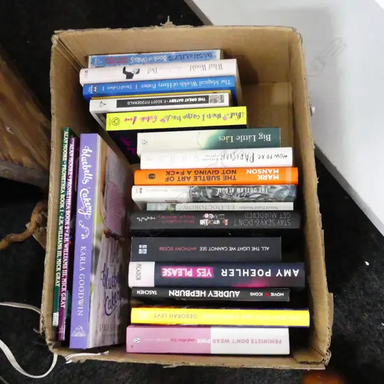 BOX ASST FICTION AND NON FICTION BOOKS