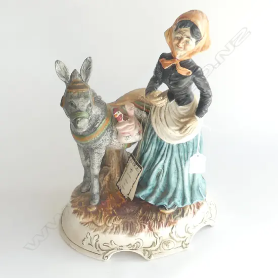 CAPIDEMONTE FIGURE GROUP MARY & DONKEY H370MM