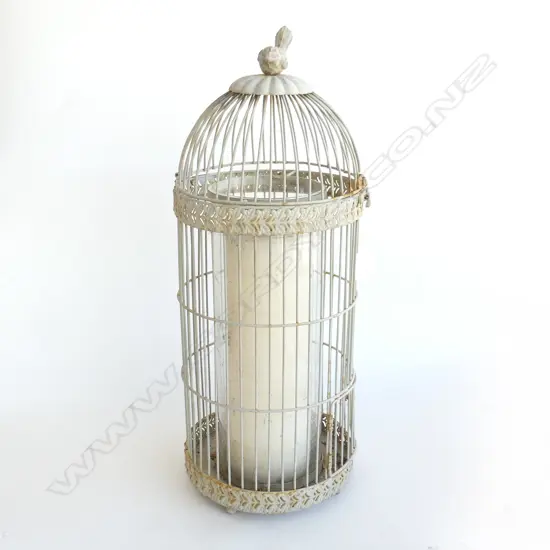 RUSTIC BIRD CAGE CANDLE HOLDER H.500mm