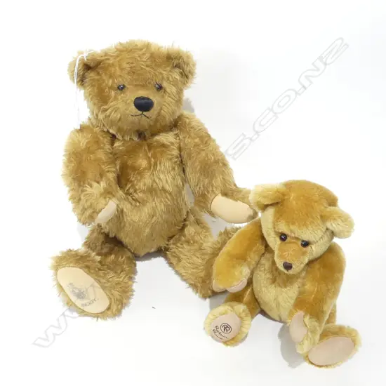 ROBIN RIVER MOHAIR LIBERTY BEAR (H. 420MM) + SM ROBIN RIVER MOHAIR BEAR (H. 290MM)