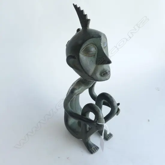 BRONZED TRIBAL FIGURE H.320mm