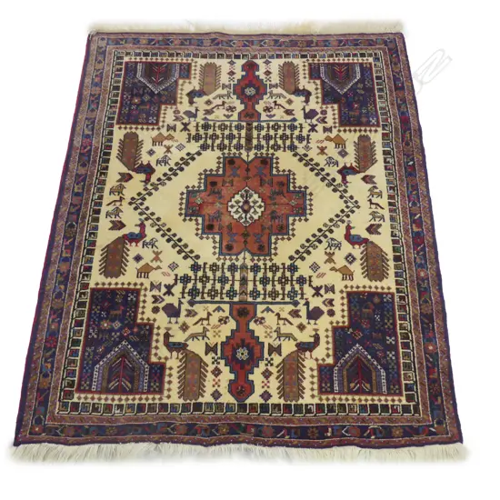 SIRJAN IRAN HANDKNOTTED RUG, 1820 x 1360mm