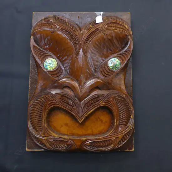 CARVED MAORI WHAKAIRO, MDF, 510 x 380mm