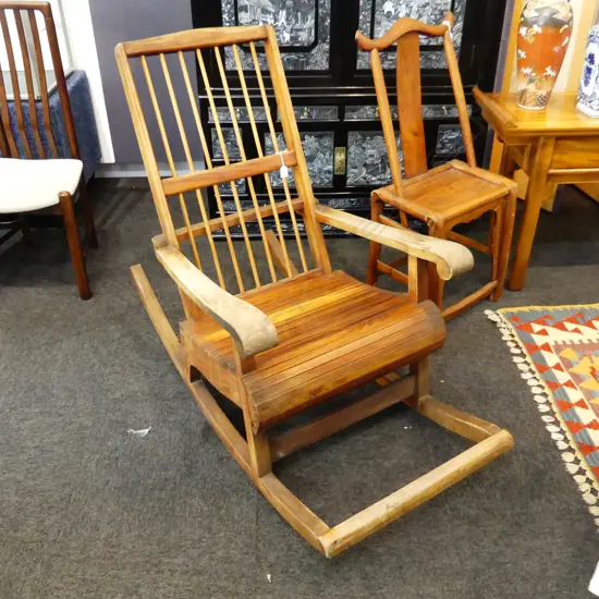 LG WOODEN ROCKING CHAIR L.1300mm
