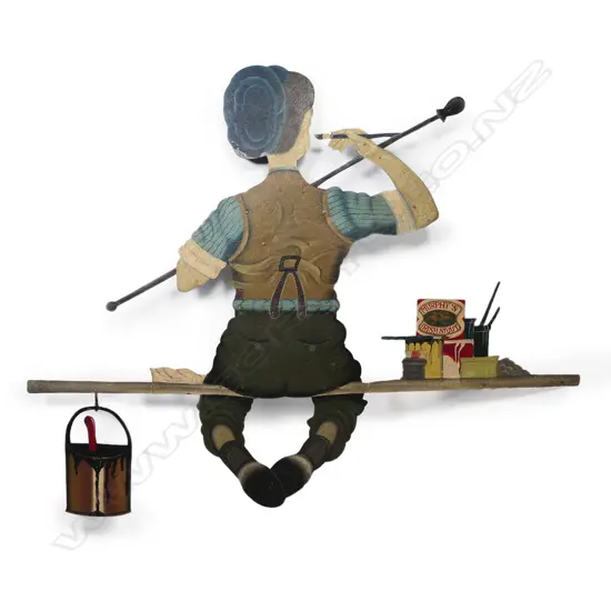 VINTAGE PAINTED METAL SIGN; PAINTER 1200x1510mm