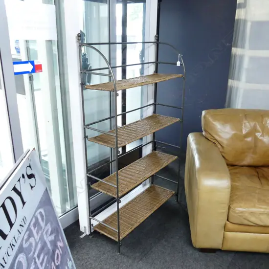 FOLDING CANE & METAL BAKERS STAND 850x300x1480mm