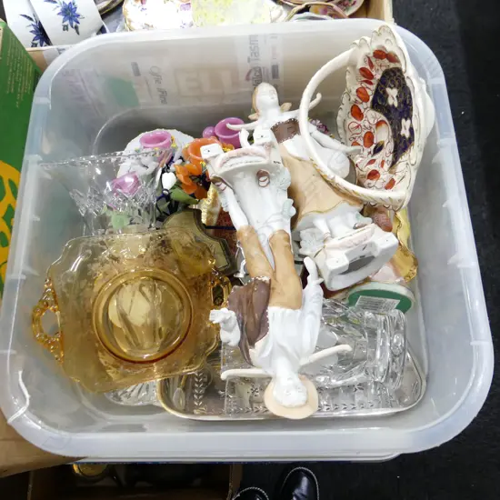 BOX LOT ASST. CHINA, PR FIGURINES ETC