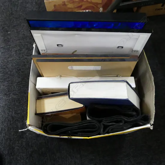 BOX LOT ASST. ARTWORKS & BOOKS