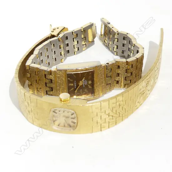 2 VINTAGE LADIES GOLD PLATED WATCHES