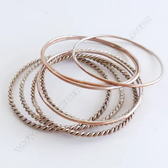 925  SILVER BANGLES 60GMS - ALL STAMPED 925