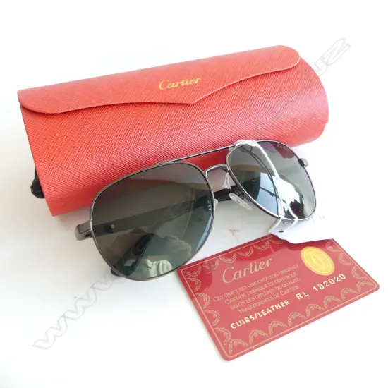 COPY CARTIER SUNGLASSES, CASED & BOXED