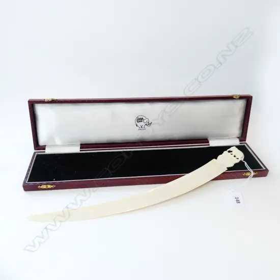 IVORY LETTER OPENER, BOXED L.350mm