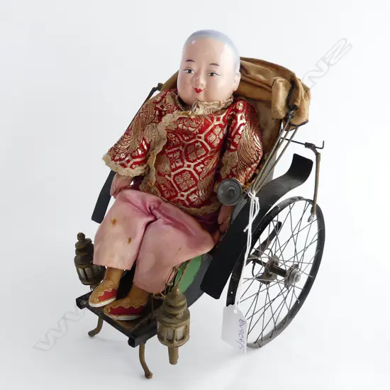 VINTAGE CHINESE CHILD IN RICKSHAW H.240mm