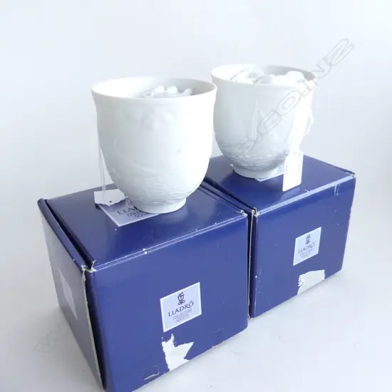 2 LLADRO CANDLE HOLDERS; SAILING THE SEAS & DOLPHINS AT PLAY, as new both boxed H.90mm