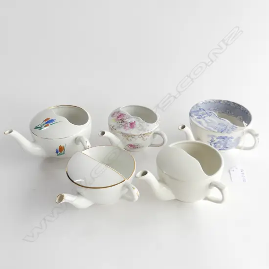 5 ASST VINTAGE FEEDING CUPS 