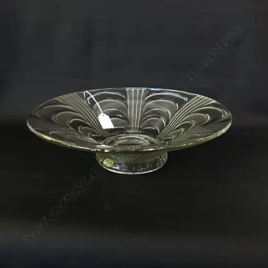 LGE DECO STYLE CRYSTAL BOWL, DIA. 330mm