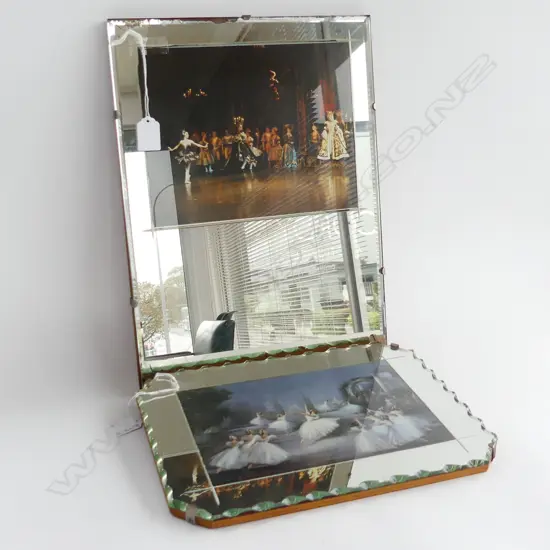 2 RETRO BALLET MIRRORS 410x305mm