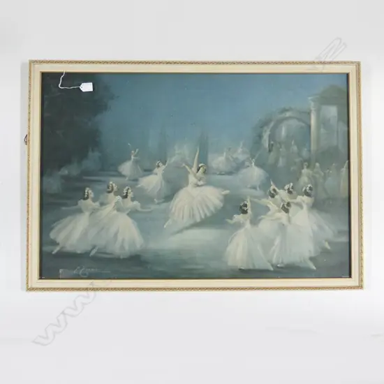 LGE RETRO BALLET PRINT - CARLOTTA EDWARDS 600x900mm