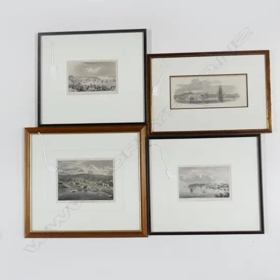 4 PRINTS OF EARLY AUCKLAND; COMMERCIAL BAY ETC 120x180mm