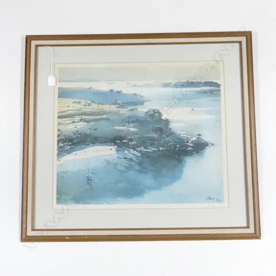 LGE DAVID BARKER PRINT 'GULF ISLANDS' 561/800 470x555mm