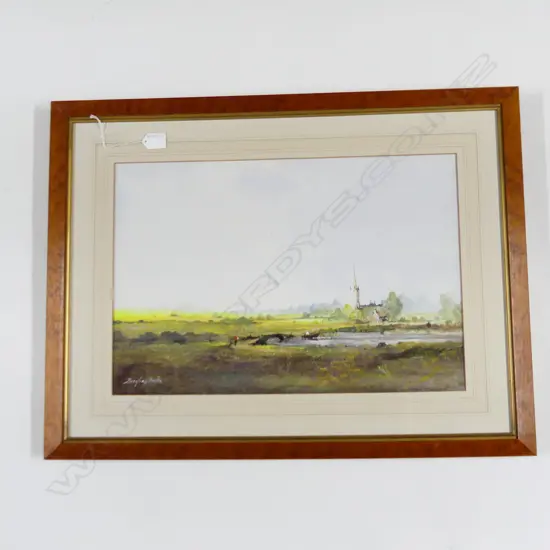 BERNARD BANKS LANDSCAPE W/C 350x520mm