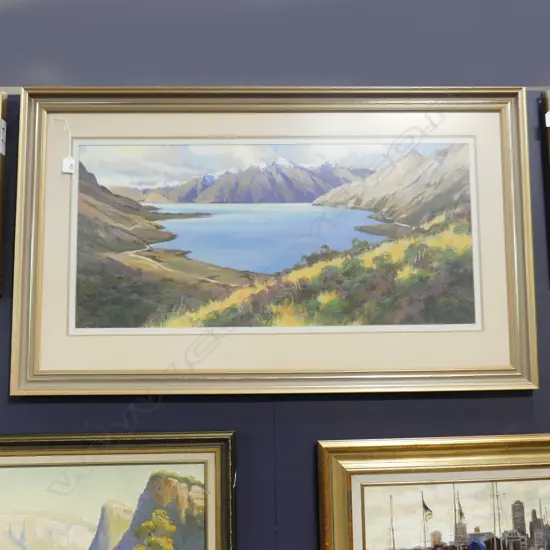 LGE BRENT TROLLE 'LAKE HAWEA' ACRYLIC 400x860mm